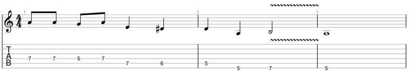 Grade 2 Guitar Lead Example 1