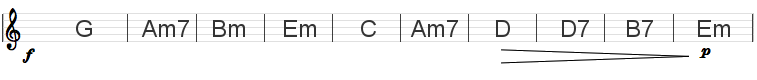 Grade 2 Guitar Rhythm Example 1
