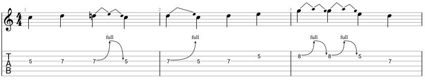 Grade 1 Guitar Bending Exercise