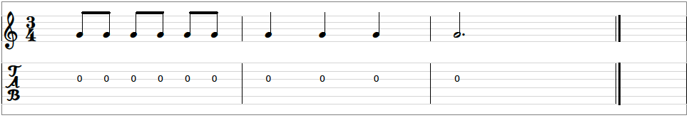 music theory for guitarists grade 1 - 3-4 time