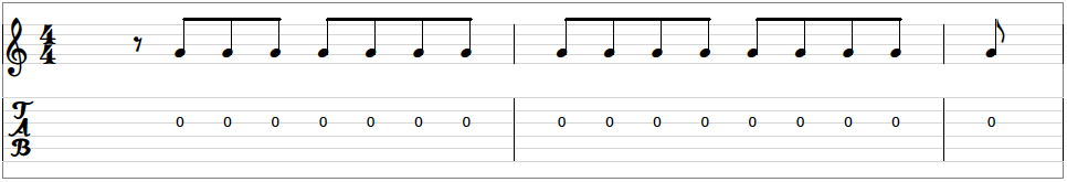 music theory for guitarists grade 1 - quavers - eigth notes