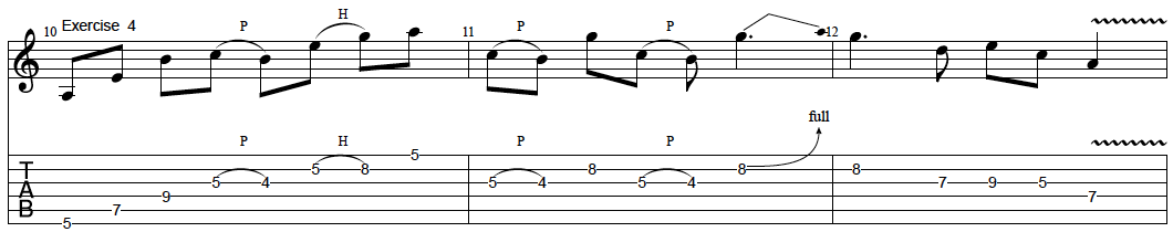 Aeolian Mode Licks Exercise 4